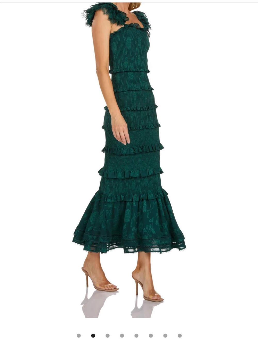 NWT Trish Scully Emerald Green Maxi dress